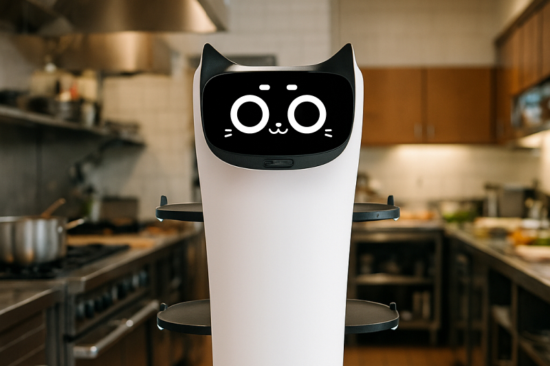 BellaBot на кухне ресторана